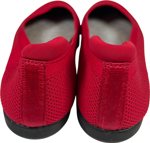 Ballerine Clarks Cloudsteppers da donna rosse in maglia elasticizzata - 8 - Foto 4 di 8