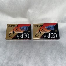 New TDK HS120 8mm Video Cassette Camcorder Tapes, 2 Pack