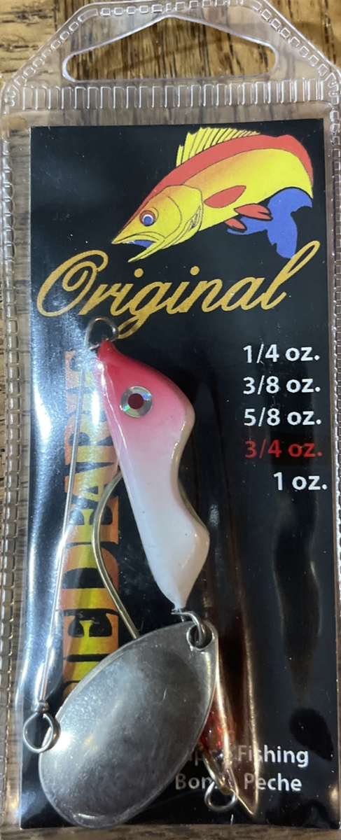 captain dan earie dearie fishing lures Captain Dan 10123 3/4 Oz Erie Dearie Fishing Lure Original Red/white for  sale online