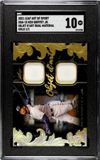 2021 Leaf Art of Sport Ken Griffey Jr. Game Used Relic GOLD /1 SGC 10 GEM (1/1)
