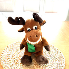 Dan Dee Animated Moose Plush-Sings Grandma Got Run Over by a Reindeer -Moves 