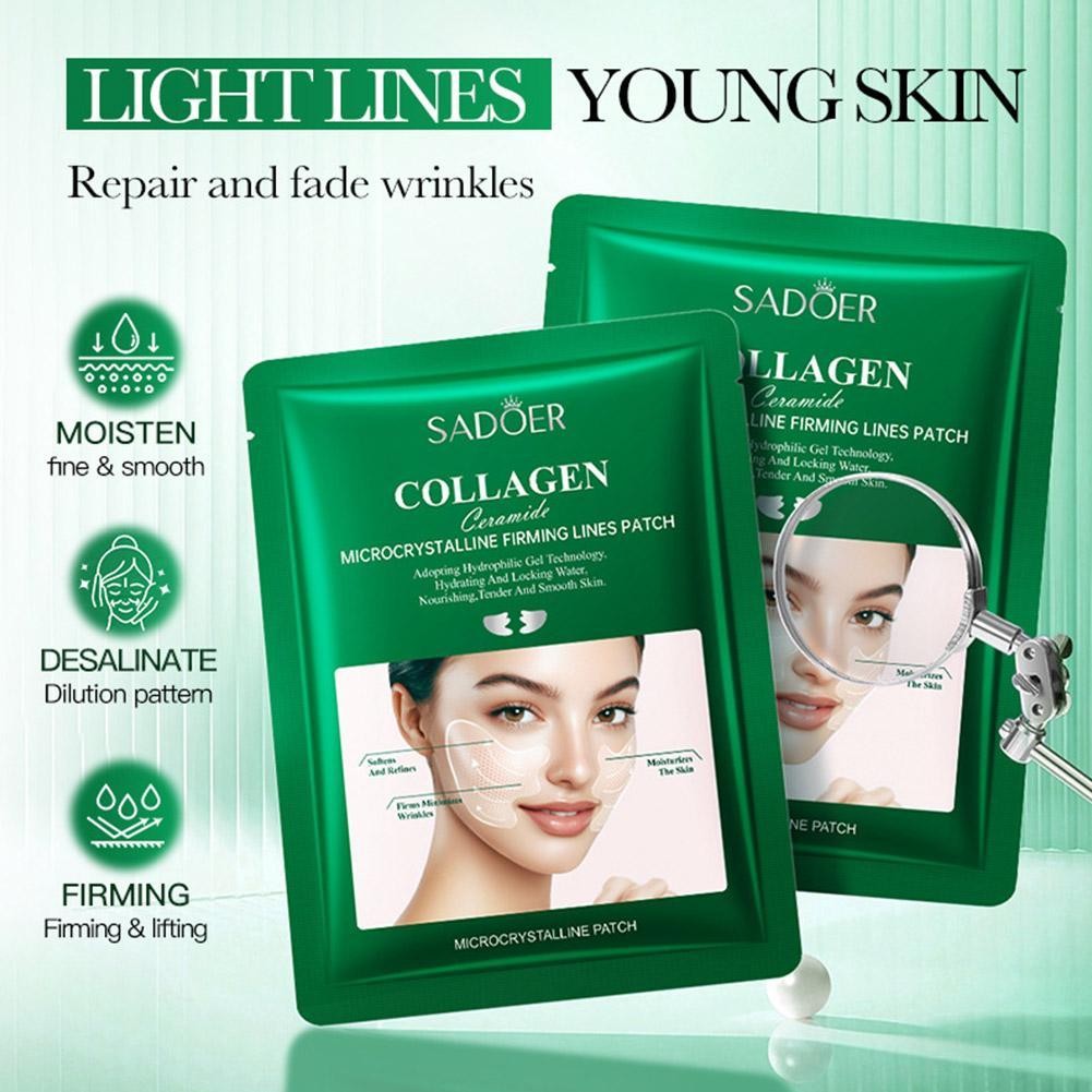 10pc Anti Wrinkle Facial Smile Line Patch Facial Lifting Laugh Lines Care :