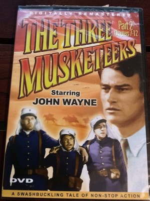 The Three Musketeers, Part 2 Chapters 7-12 [Slim Case], John Wayne, Brand New