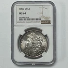 1890-O Morgan Silver Dollar NGC MS64 New Orleans Coin