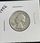 1952 P SILVER Washington Quarter ~90% Silver~ #1216