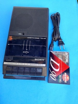 Vintage 1986 Sony TCM-828 Cassette Recorder Player w/Power Cord