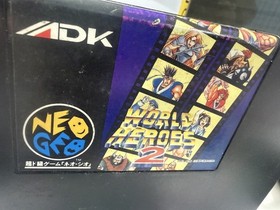 WORLD HEROES 2 NEO GEO AES Cartridge Only SNK with MANUAL 