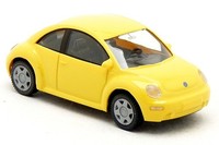 Wiking 0350724 - Vw Volkswagen New Beetle Gelb Pkw Modell 1:87 H0