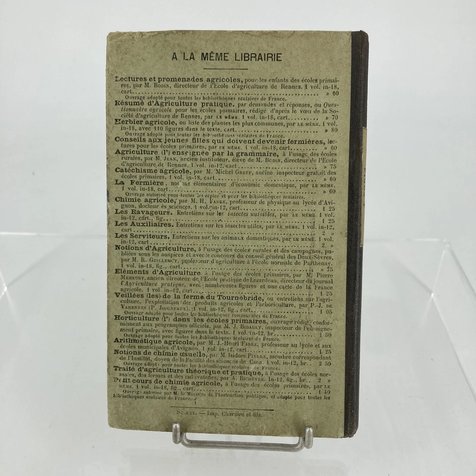 Herbier Agricole Librairie CH.Delagrave Paris 1897 151 pages - Photo 2/4