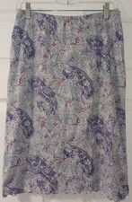 Boutique Europa Gray & Purple  Skirt Size M