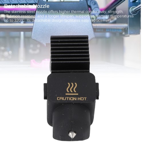 Hot End Heating Block Kit Replaceable Nozzle High Strength 3D Printer Hotend For - Zdjęcie 11 z 12