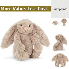 Bashful Beige Bunny Stuffed Animal, Medium 12 inches - Rabbit and Bunny Plush...