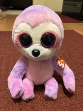 DREAMY the Lavender Sloth - TY Beanie Boos 6" (Glitter Eyes) NEW With Tags