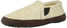 Acorn Men's Fave Gore Slipper Slip-On Loafer, Grey Ragg Wool, 7.5-8.5