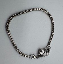 Authentic Trollbeads Big Fish Lock Lobster Clasp TAGLO-00002 With Bracelet 8"