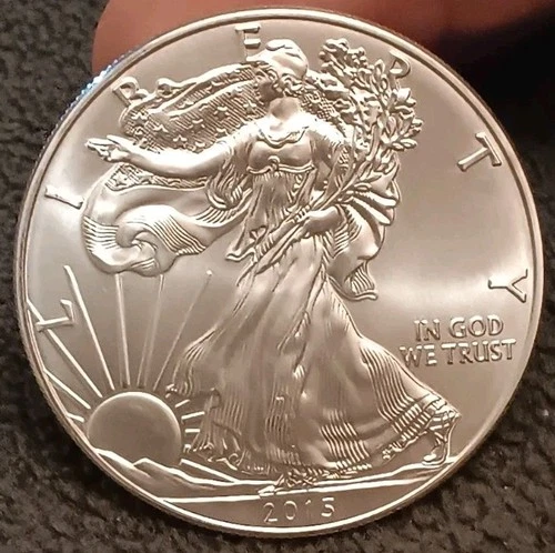 2015 Silver Eagle 1 Oz. .999 BU American Coin #55