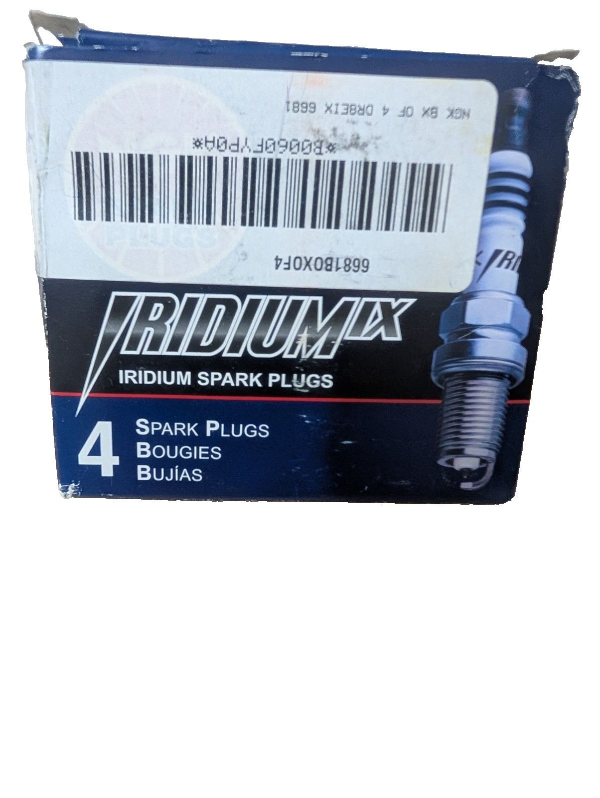 4 Pack Spark Plugs NGK Iridium IX DR8EIX 6681