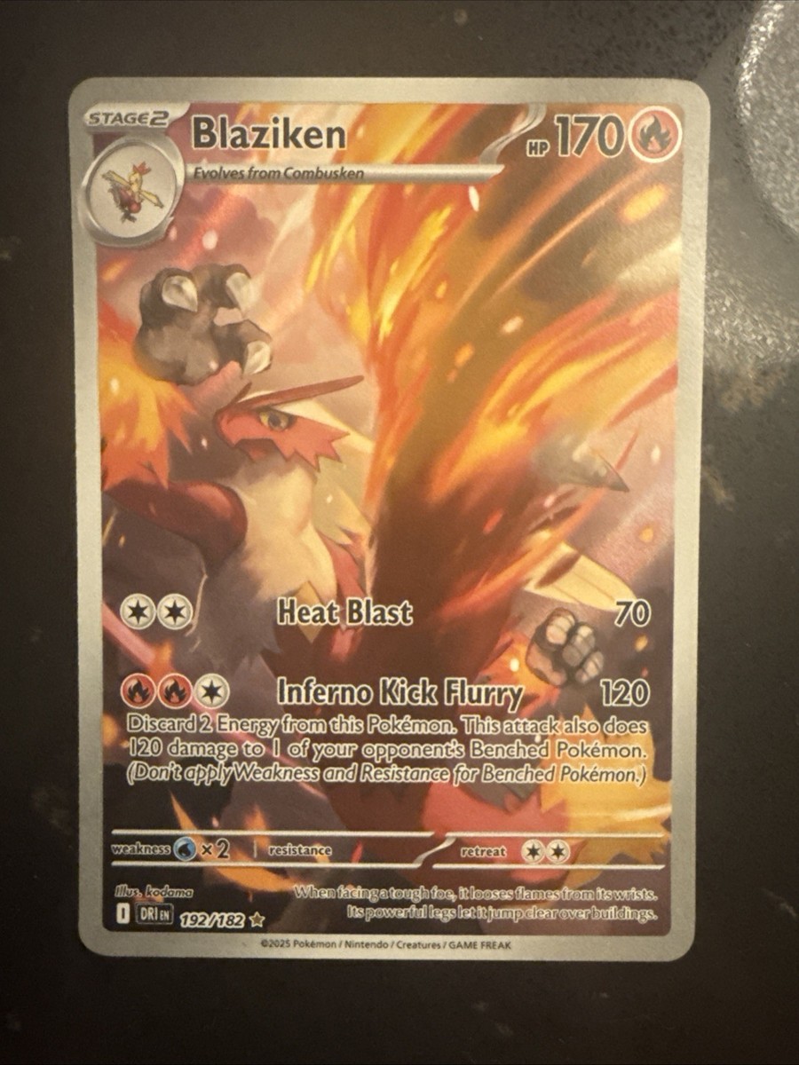 Pokemon TCG: SV10: Destined Rivals - Blaziken - (DRI) - 192/182 | eBay