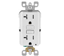 Leviton 20 Amp 125-Volt Duplex SmartlockPro Tamper Resistant GFCI Outlet, White