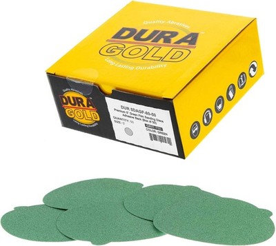 Dura-Gold Premium 5''  Sanding Discs - 80 Grit (Box of 50) - Adhesive Back