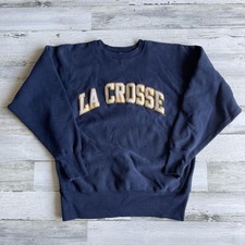 Vintage Champion Reverse Weave Lacrosse Spellout Crewneck Size Large