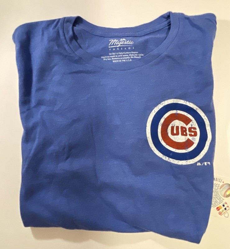 Chicago Cubs MLB DAVID BOTE #13 Blue Short Sleeve T-Shirt Men's Size 2X
