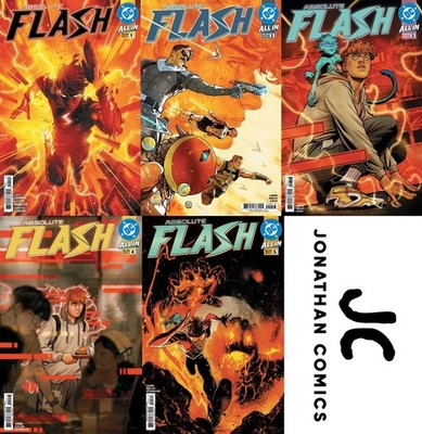 ABSOLUTE FLASH 1 2 3 4 5 LATER PRINT SET DC COMICS 