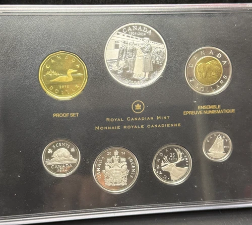 2014 Canada Silver Dollar Proof Set -100th Anniversary