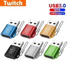 USB to USB-C Converter Adapter Fast Charging USB 2.0 Data Transfer