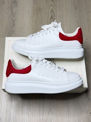 Size 43.5 - Alexander McQueen Red/White Oversized (FITS LIKE 10.5-11)