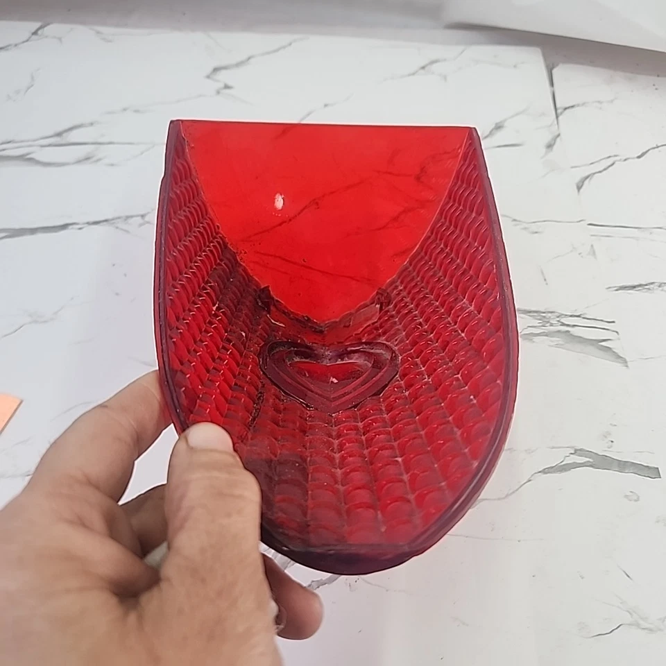 Lente de luz trasera roja Packard Senior Caribbean 1955 1956 solo dos reflectores OE usado Foto 2 de 4