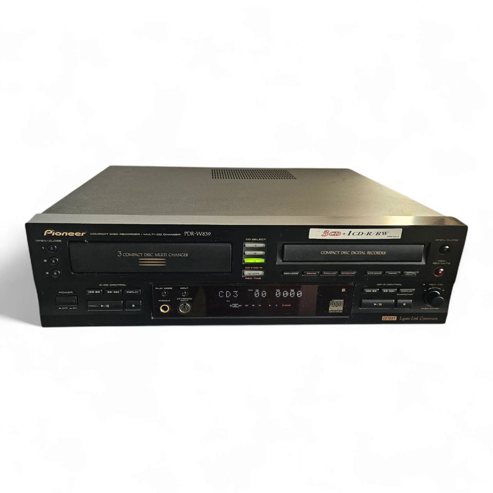 PIONEER PDR-W839 CD-Recorder & 3 Fach CD-Wechsler - CD Kopierer + 25 leere CD-R