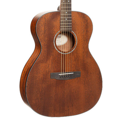 Cort L60 Luce OM Solid Top Acoustic Guitar - Open Pore Mahogany - Open Box