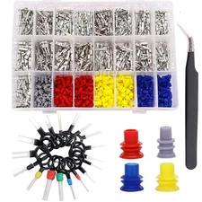 739Pcs Automotive Electrical Connector Pins Kit Terminal Removal Tool Wire Seals