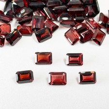 Natural Garnet 7x5 Octagon Faceted Gemstones Calibrated Lot Wholesale USA Seller