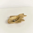 Antique Gold Fish Shaped Trinket Dish
