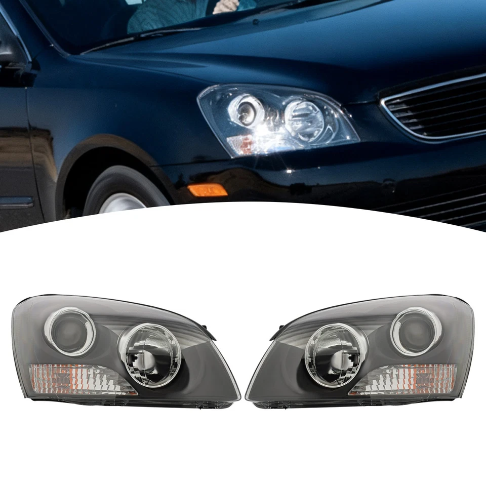 Halogen Headlight Front Left & Right Side Headlamp Fit For 2007-2008 Kia Optima Foto 2 de 4