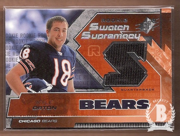 Kyle Orton SPx Rookie Swatch Supremacy #RSKO Base