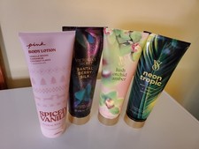 lot of 4 VICTORIA'S SECRET FRAGRANCE BODY LOTION,vanilla berry amber sandalwood