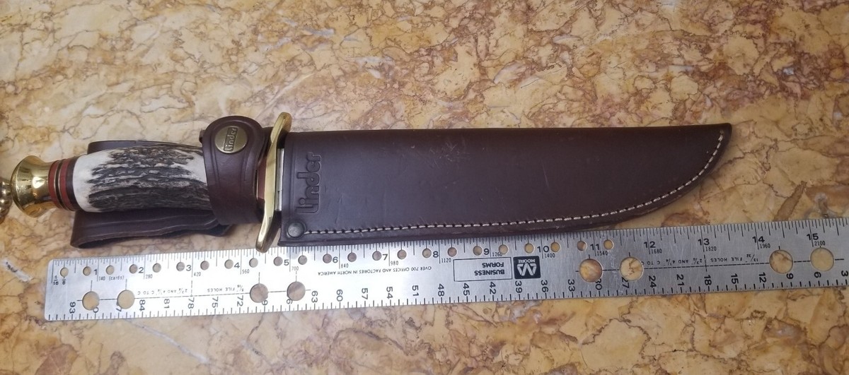 Linder 440 Bowie Knife Fixed Blade Solingen Germany Inox Rostfrei