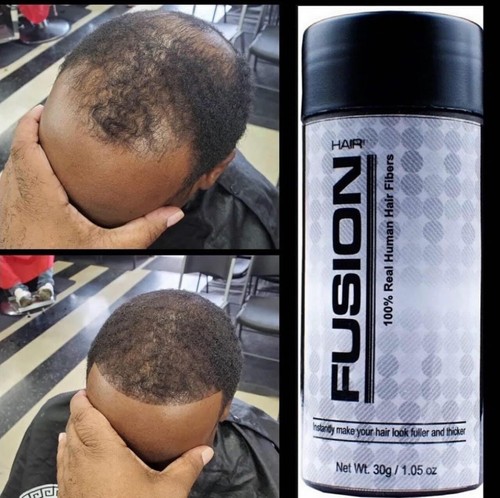 100% Real Human Hair Fibers - Conceal bald and thinning hair - Root touch up - - Picture 2 of 9