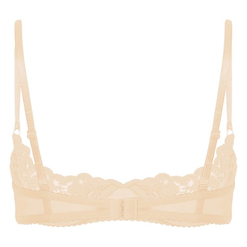 ~Women Open Nipple Bra Sexy Underwire Sheer Lace Unlined Push Up Cupless Shelf - Picture 64 of 152