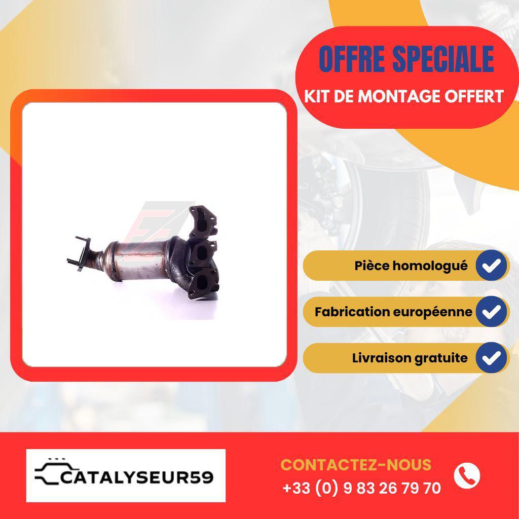 Catalyseur OPEL CORSA C 1.0i 12V en acier inoxydable premium pour bloc essence Z10XEP