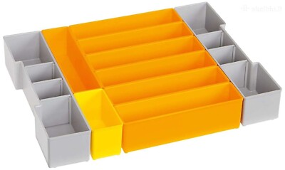 Bosch L-BOXX SORTIMO: insert box set. F3. 6000010095 (7x orange + 1yellow)