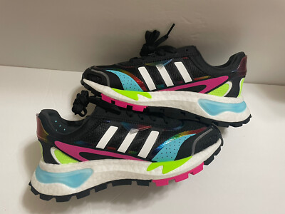 NEW Adidas Mens Originals RETROPY P9 Black Multi Boost Shoes Q47100 Size 7