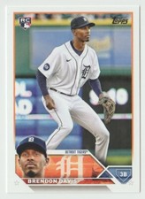 2023 Topps #494 Brendon Davis RC Baseball Card Detroit Tigers