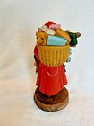 Santa with Bag of Toys Figurine, Nicely detailed, wood carve look — photo 3