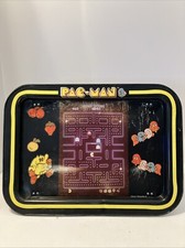 Bandejas plegables para servir TV Midway PAC-MAN de colección años 80 mesa de cama de merienda de metal