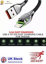 Fast Charger Cable Iphone Braided Long Lead For iPhone 14 13 12 11 X 7 8 9