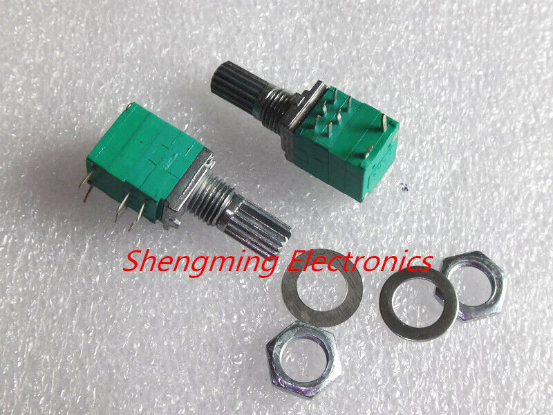 Create Idea 4x 8-poliges Linear-Potentiometer B50K Mit Schalter – RV097NS, 6 Mm Welle, Für Audio, Verstärker & Regelungen